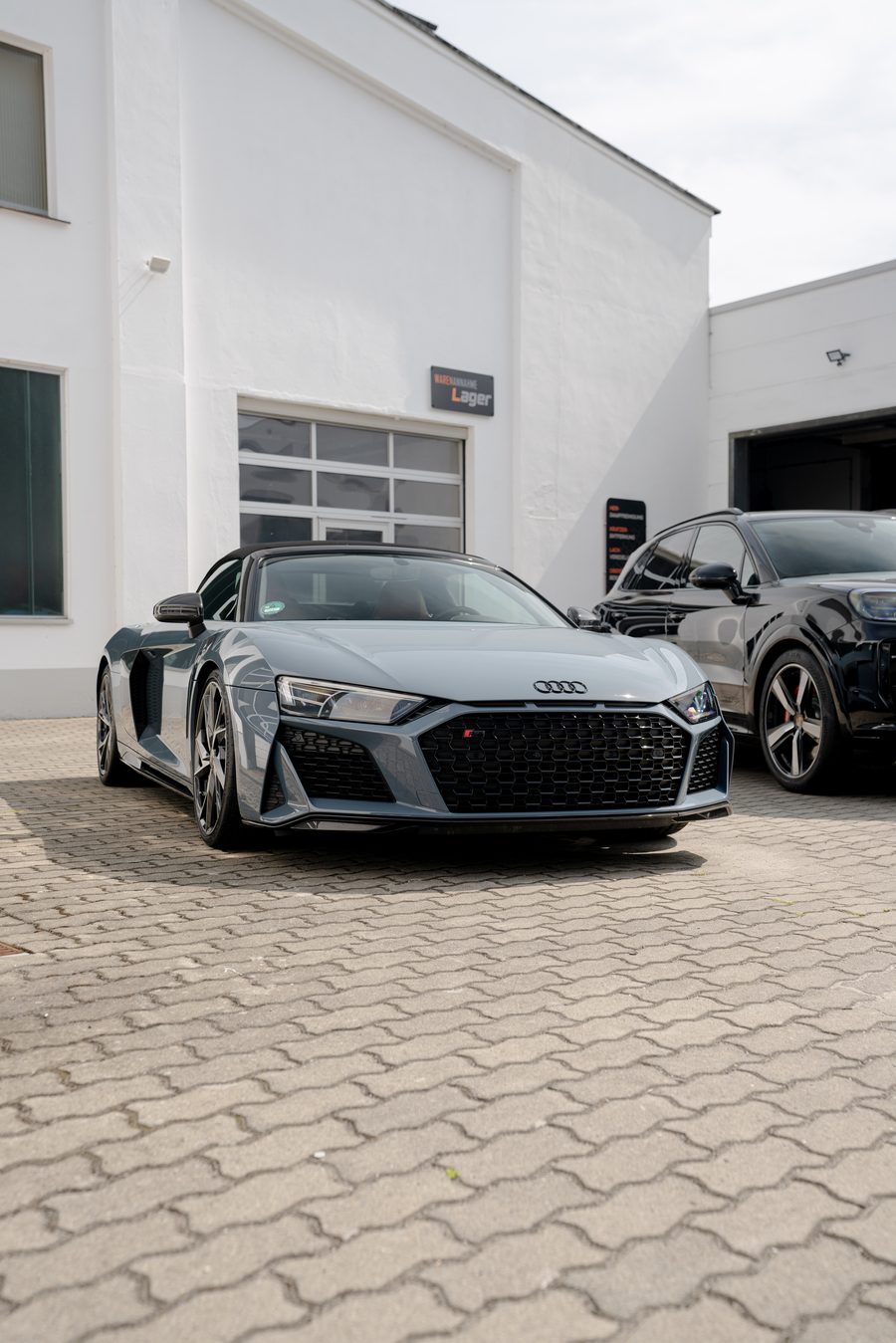 Audi R8 Spyder frontal – Detailaufnahme